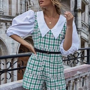 Zara Tweed Romper/Jumpsuit